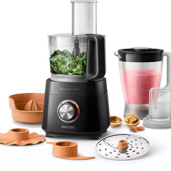 Philips HR7520/10 Viva Collection Compact Food Processor with 850W Power and 30 Functions