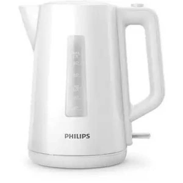 Philips HD9318/01 Series 3000 Plastic Kettle with 1.7L Capacity and Safety Features