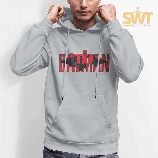 SWT CLOTHING BATMAN Printed Fleece Hoodie for Men and Boys - Available in Blue, Black and Grey