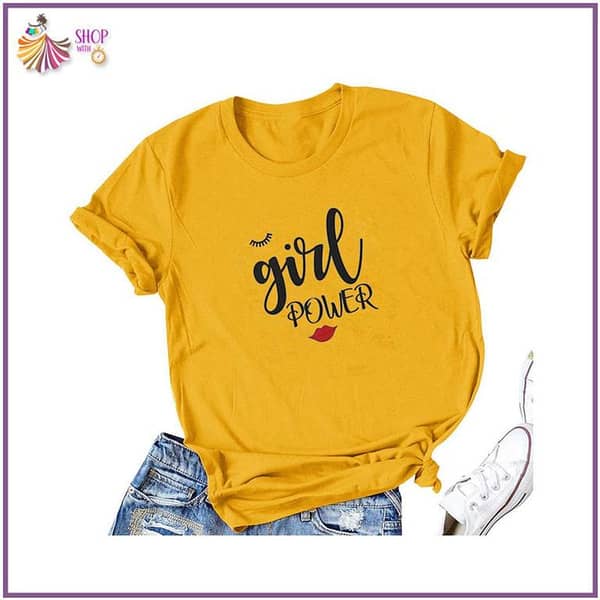 Printed Half Sleeve T-Shirt for Women and Girls - Summer Collection