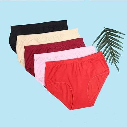 Set of 2 Women's Cotton Seamless Briefs in Various Colors
