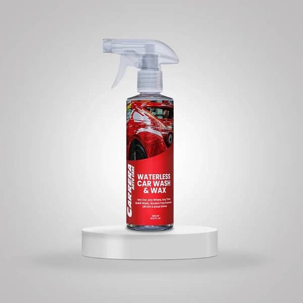 Carrera Waterless Wash and Wax 500ml - Waterless Car Wash Spray and Shampoo - Anti-Dirt and Anti-Dust Cleaning Solution for Cars