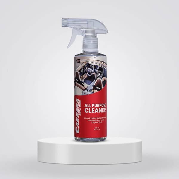 Carrera All Purpose Cleaner 500ml for Car Interiors, Exteriors, Glass, and Surfaces - Spray Cleaner and Anti-Dust Solution