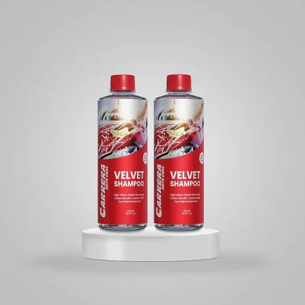 Carrera 500ml Car Shampoo - Professional Car Wash Liquid with Free Microfibre Cloth - Pack of 2