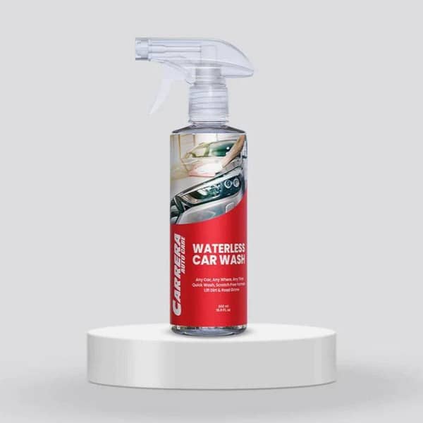 Carrera Waterless Car Wash Spray and Shampoo - 500ml Anti-Dirt and Dust Cleaning Solution for Vehicles