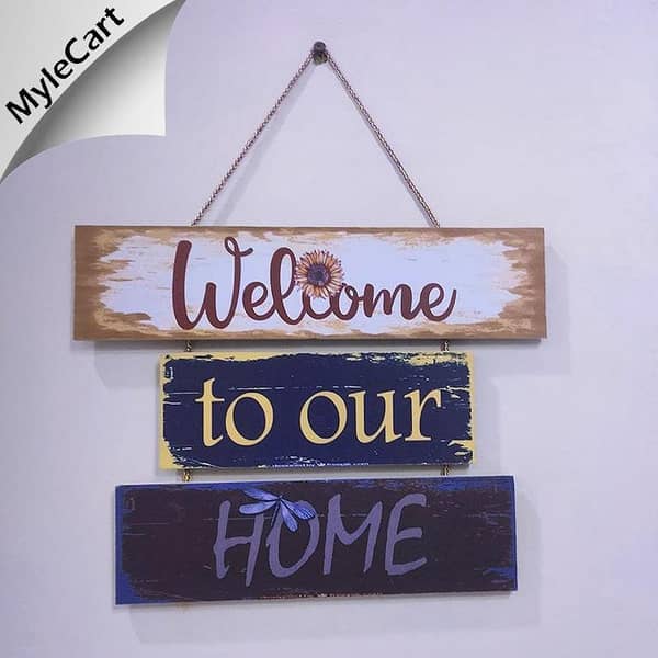Mylecart Wooden Wall Art with Daily Motivational Quotes for Home Decoration