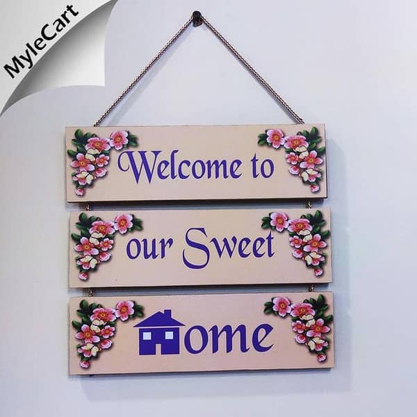 Mylecart 3-Step Decorative Wooden Wall Quotes - Inspirational Messages for Your Home