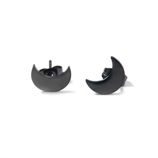 Moon Stud Earrings for Women - Stylish and Durable Design