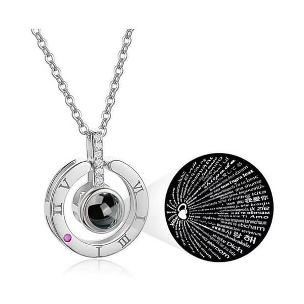 100 Languages I Love You Pendant Necklace for Girls - Romantic Jewelry for Weddings and Special Gifts