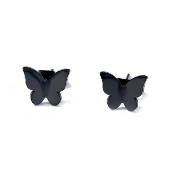 Butterfly Stud Earrings for Women - Elegant Hypoallergenic Stainless Steel Design