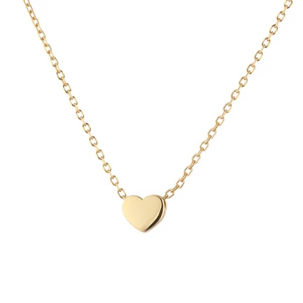 Enduring Grace Women's Heart Pendant Necklace - Durable Stainless Steel Chain