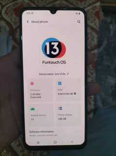 Vivo v23e with box 8+4 / 256