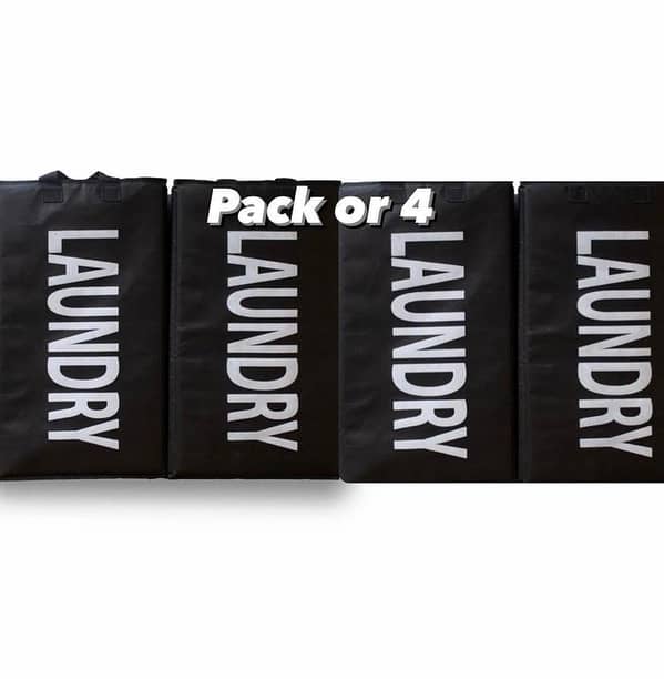 Foldable Mesh Laundry Bag for Home Use - Cloth Storage Bin Hamper Organizer for Dirty Clothes, Underwear, and Shoes