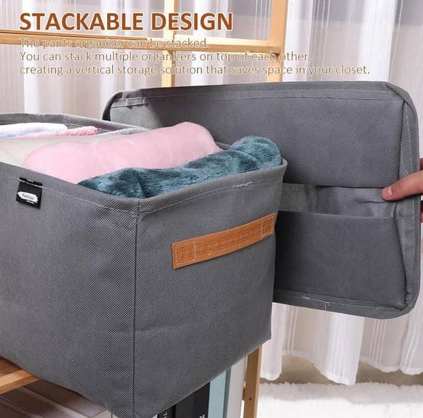 Fabric Drawers for Clothes Storage and Closet Organization - Multi-Purpose Basket for Wardrobe, Sweater and Clothing Storage
