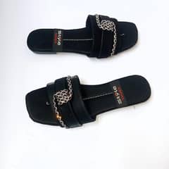 woman synthetic leather formal flat