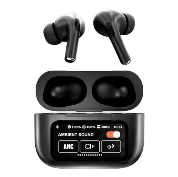 Unique Gadgets A9 Pro Wireless Earphones with Touch Display, ANC/ENC, Bluetooth 5.4, TWS Technology