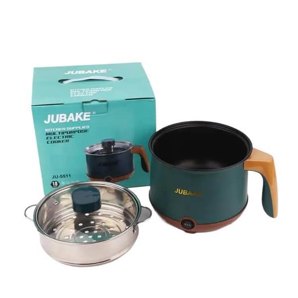 Unique Gadgets Multi-Function Portable Electric Cooker: Egg Steamer, Noodle Pot, Mini Rice Cooker, Electric Kettle, Double Layer Non-Stick Pan, 2 Pots in Various Colors