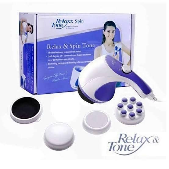 Unique Gadgets Relax Spin Tone Body Massager - Full Body Massage Machine for Muscle Relief and Fat Burning