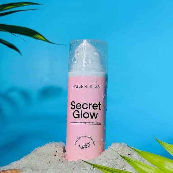 Natural Bliss Secret Glow Underarm Whitening & Deodorant 50ml - Brightening Gel with Glycolic & Kojic Acid for Odor Control