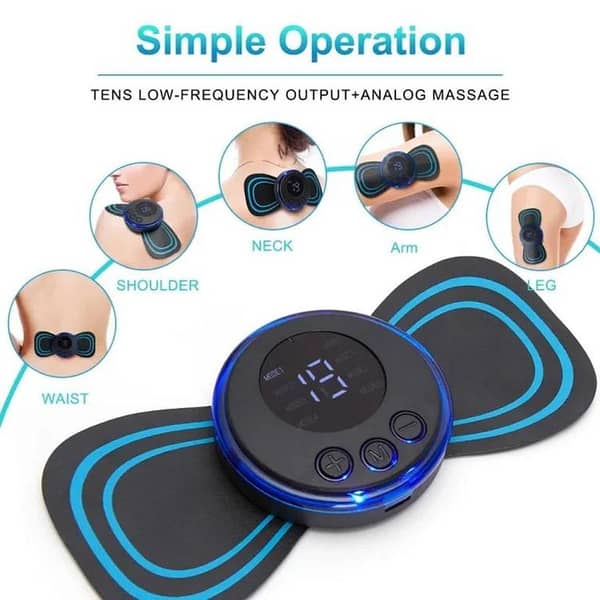 TRIMUX Mini Electric Neck Massager with EMS for Relief from Muscle Pain