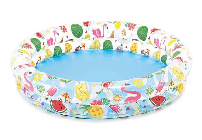 INTEX 48" x 10" Stars Kiddie Swimming Pool with 2 Ring Circles