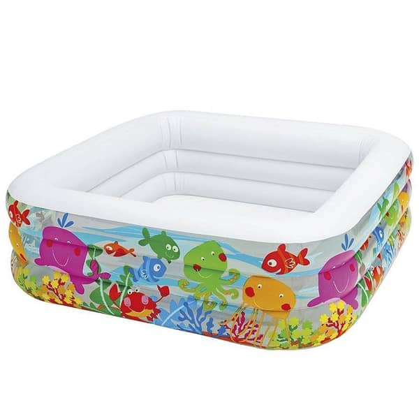 INTEX Clear View Aquarium Pool - 62.5" L x 62.5" W x 19.5" H