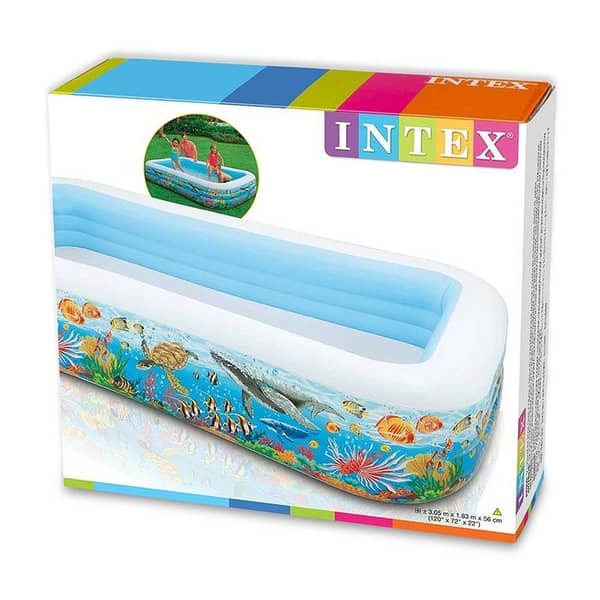 INTEX Tropical Reef Family Pool - Swim Center (120" L x 72" W x 22" H)