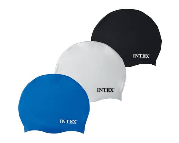 Intex Silicone Swim Cap - Soft and Comfortable Fit Available in Three Colors
