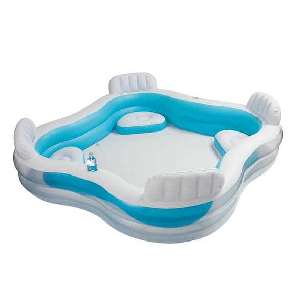 Swim Center Family Lounge Pool - 90" L x 90" W x 26" H Inflatable