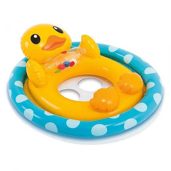 INTEX See-Me-Sit Baby Swim Walker Pool Float with Frog, Turtle, and Puppy Designs