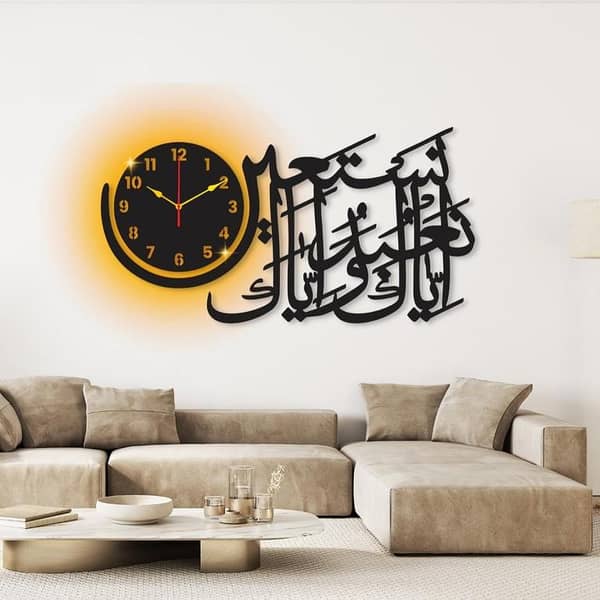 3D Quartz Wooden Wall Clock for Home and Office Decor, Laser Cut MDF Design for Living Room, Bedroom, and Gift Items