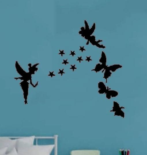 3D Fairy Wooden Wall Art by Aer - Unique Wooden Decor for Bedrooms, Homes, Offices, and Gifts with Wall Clock Feature