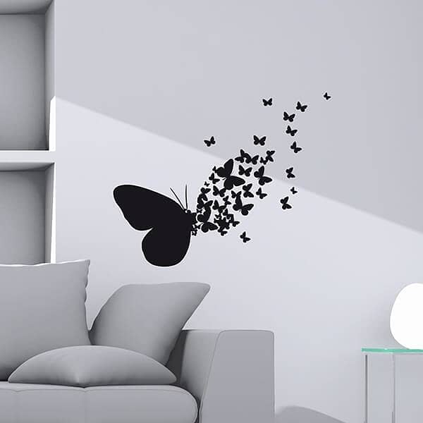 Vinyl 3D Butterfly Wall Sticker for Home Decor - Removable Decal for Living Room, Bedroom, and Kids Room - DIY Wall Art