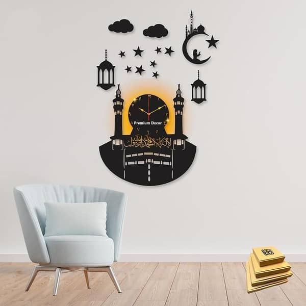 Antique 3D Wooden Wall Clock by New, Ideal for Home and Office Decor, DIY Quartz Numeric Design for Living Room