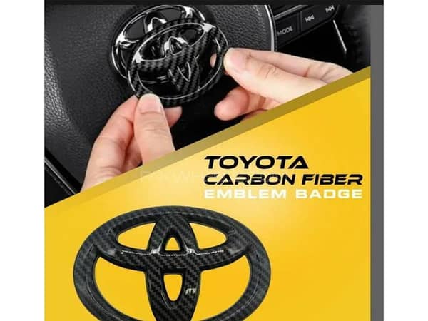 Toyota Mono Carbon Fibre Steering Emblem