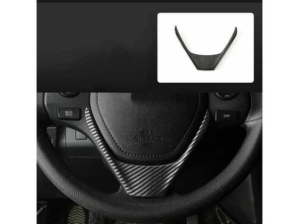 Toyota Corolla Steering Wheel Cover in Carbon Fiber Design