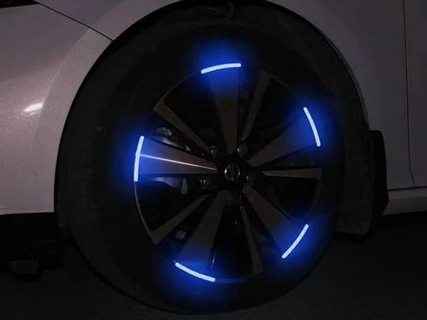 20-Piece Blue Rim Reflecting Sticker Pack