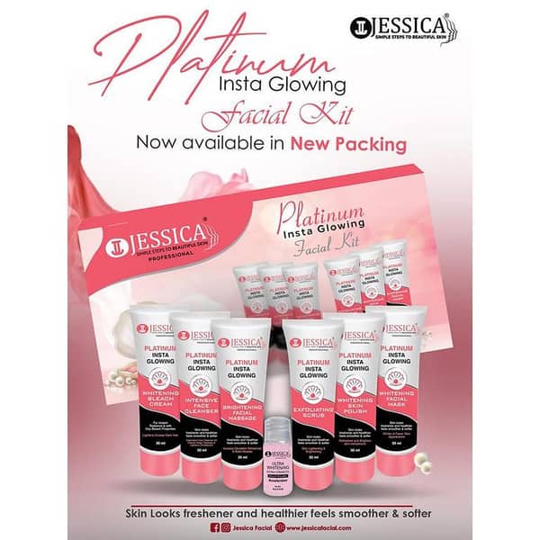 Jessica Ultra White Facial Kit - 30ml Tubes (Imported)