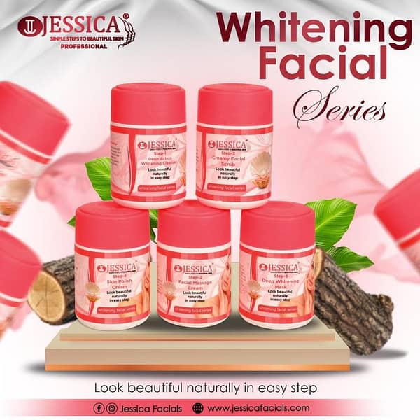Jessica 5-Step Ultra Whitening Facial Kit - 250g Jars