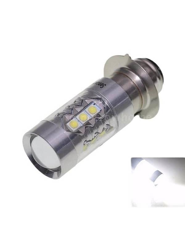 P15D Motorcycle Headlight for CG125/CD70 - 80W, 6500K, 16 CREE LEDs