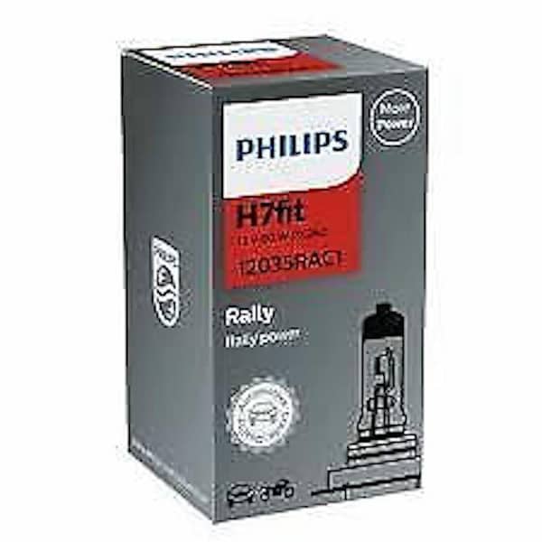 Philips H7 Rally Vision Halogen Bulbs 80W - Made in Poland - 1 Pair