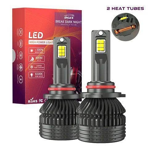 DGLS H4 LED Headlights - High/Low Dual Point - 240 Watts, 40000 Lumens, One Year Warranty