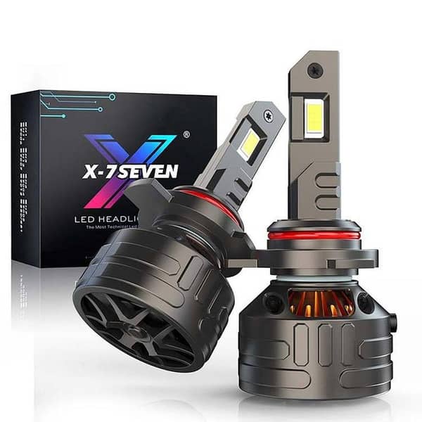 X-7 Seven Kronos Series HB3/4 (9005/6) LED Headlights for High/Low Beam - 6500K Color Temperature - USA - Includes One Year Warranty