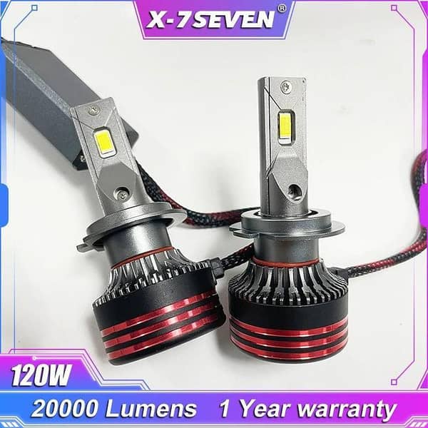 H4 X-7SEVEN M8 Pro Series LED Headlight - 120 Watts, 20000 Lumens, with One Year Warranty