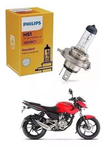 Philips Hs1 Moto Vision Motorcycle Headlight Bulb - 35W/35W Standard Yellow - Single Bulb