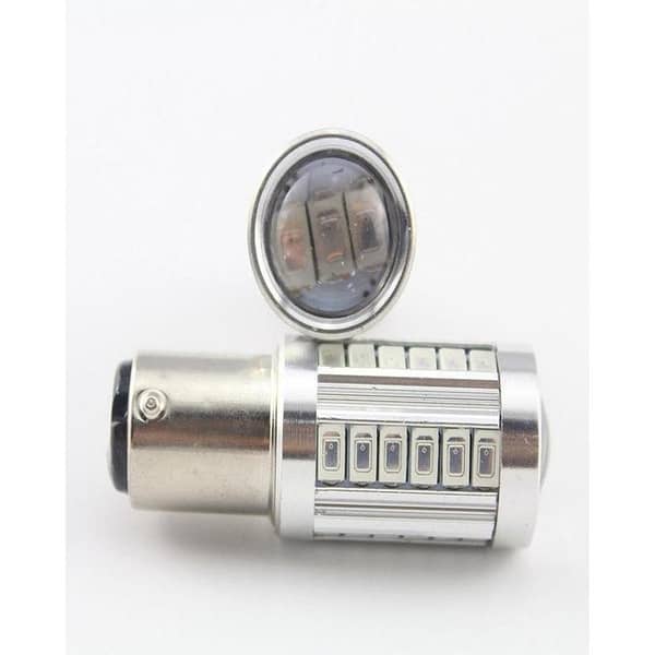 33 SMD Red LED Light for P21W - 1 Piece, BAY15D Model