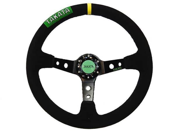 Green Racing Sports Steering Wheel for Universal Interior Use in Cars