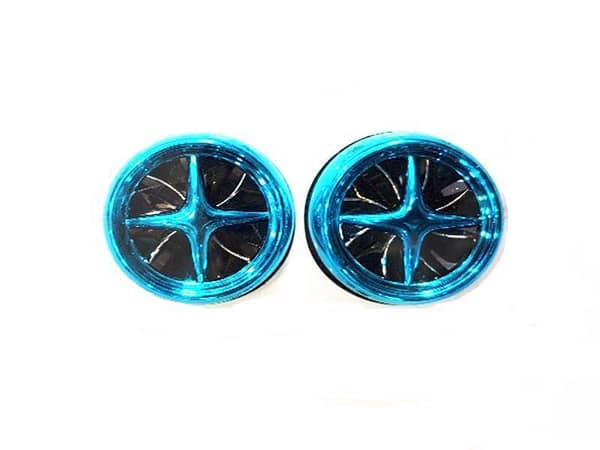 Blue Alloy Wheel Air Freshener with Vent Clip