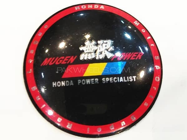 Mugen Black Rim Cap Sticker