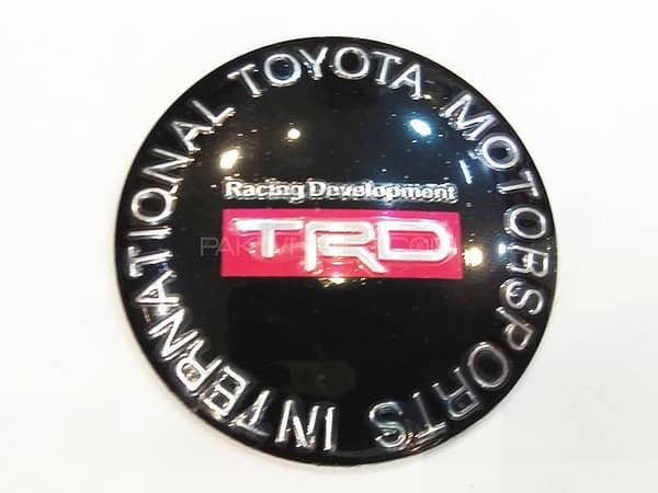 Red TRD Rim Cap Sticker